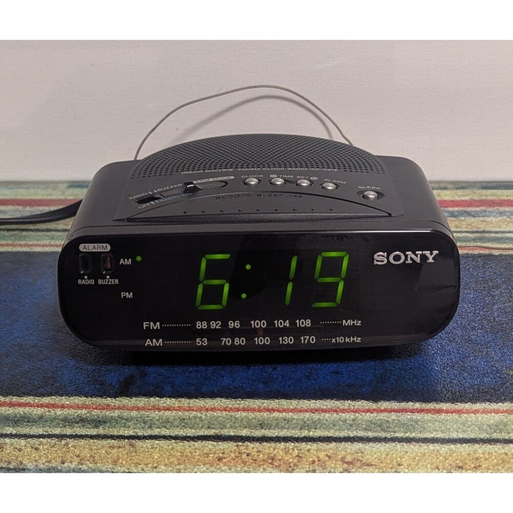 Sony Dream Machine AM/FM Alarm Digital Radio Model ICF-C212 Tested & Works